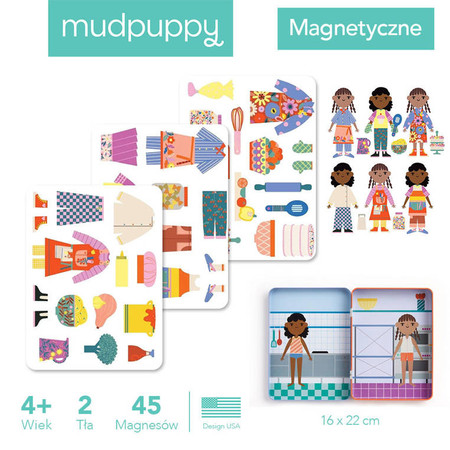 Mudpuppy Magnetyczne postacie Mogę zostać... szefową kuchni! 4+