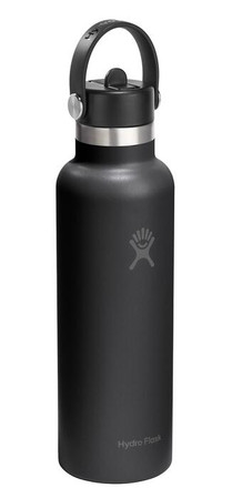 Hydro Flask Standard Mouth Flex Straw butelka termiczna Black 621 ml