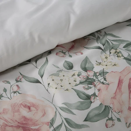 Komplet pościeli satynowej Spring 13, 220 x 200 cm, Biały