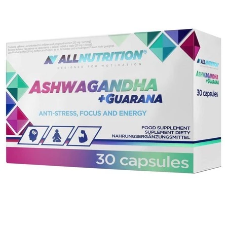 Allnutrition − Ashwagandha + Guarana − 30 kaps.