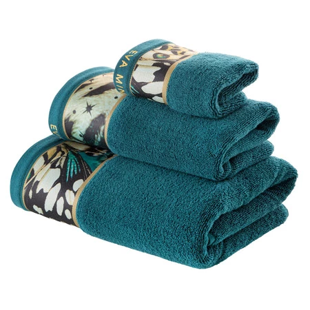 Ręcznik Eva 15 30 x 50 cm, Czarny