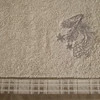 Ręcznik Świateczny Holly02 70 x 140 cm, Jasnobeżowy