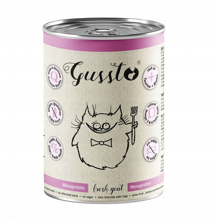 Gussto Fresh Goat - Karma mokra dla kota - 400 g