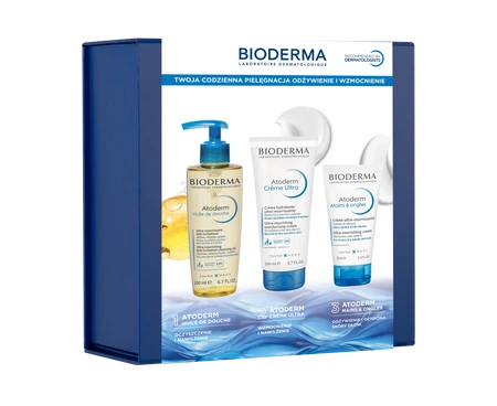 XMASS 2025 BIODERMA Atoderm Huile de douche + Crème ultra + Mains&ongles