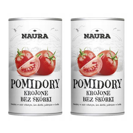 Zestaw 2x Pomidory krojone bez skórki 400 g