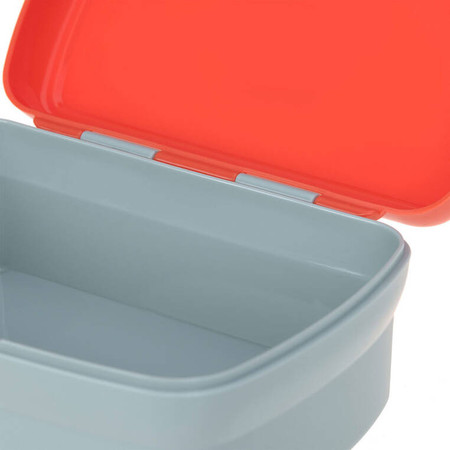 Lassig Zestaw śniadaniowy na lunch Lunchbox + Tritanowa butelka - bidon 460 ml Tiny Drivers Wóz strażacki