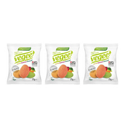 Zestaw: 3x Organique − Vegee, chipsy warzywne bezgl. BIO − 25 g