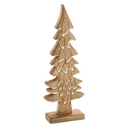FIGURKA ŚWIATECZNA D5 20 X 8 X 51 CM JASNOBRĄZOWY
