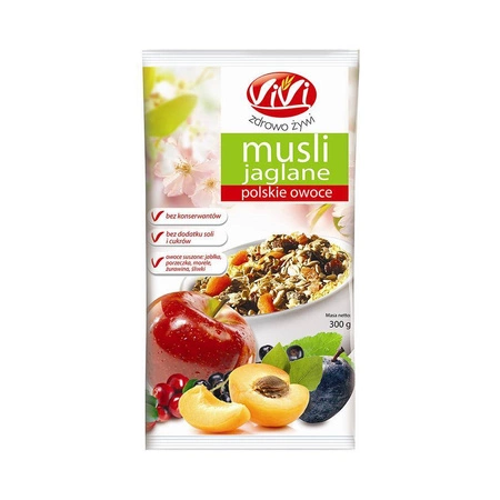 Vivi − Musli jaglane polskie owoce − 300 g