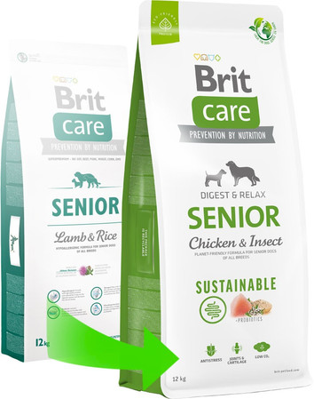Brit Care Dog Sustainable Senior Breed Chicken Insect 1kg