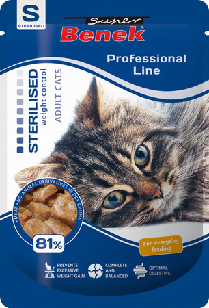 SUPER BENEK Professional Line Sterilised z Drobiem 100g