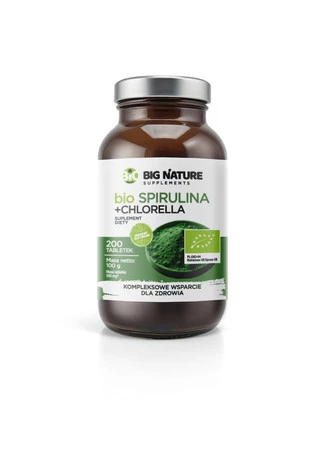 Big Nature Spirulina+Chlorella BIO 200 tabl.