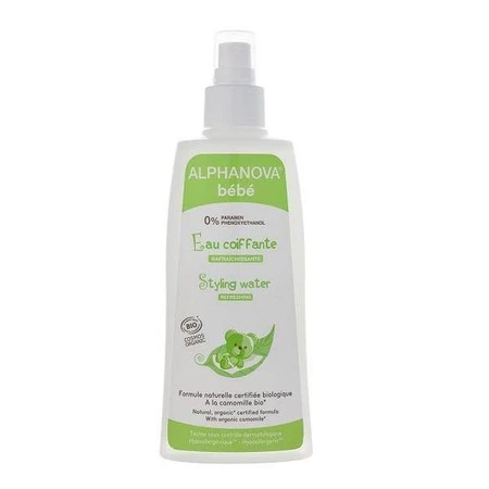 Alphanova Bebe, Woda do rozczesywania i mycia włosów, 200ml