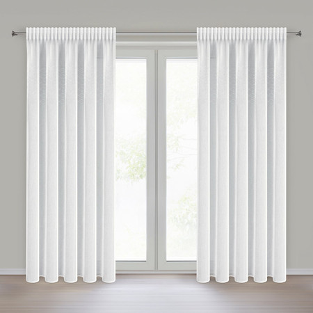 FIRANA GOTOWA KLEO NA TAŚMIE 140 X 270 CM BIAŁY