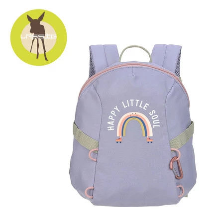 Lassig Plecak do przedszkolaTiny Outdoor Rainbow pastel lilac
