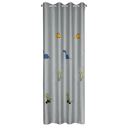 ZASŁONA GOTOWA DINO 140 X 250 CM SREBRNY