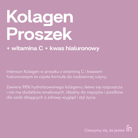 Intenson Kolagen + witamina C + kwas hialuronowy 250g