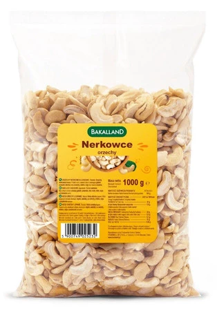 Bakalland Orzechy nerkowca połówki 1 kg