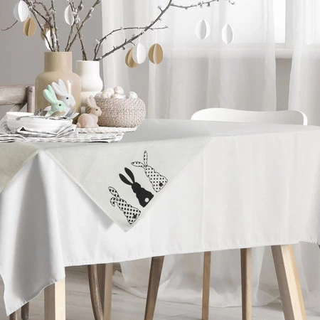 Obrus Wiosna 85 x 85 cm, Czarny