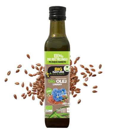 Big Nature Olej Lniany 250 ml bio