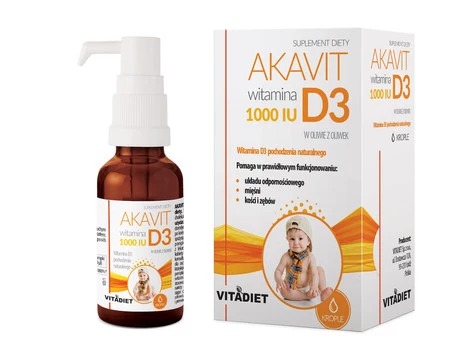 Vitadiet Akavit Witamina D3 1000 Iu 30 Ml