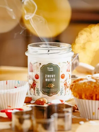 Woskiknot świeca sojowa Zimowy Muffin