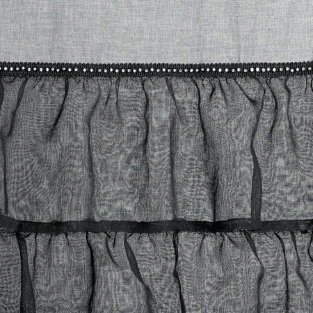 FIRANA GOTOWA CARLI NA TAŚMIE 140 X 250 CM CZARNY