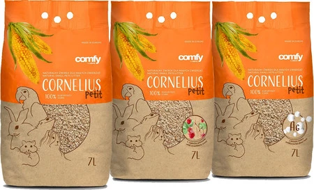 AQUAEL COMFY Cornelius Petit Poziomka Żwirek kukurydziany 7l