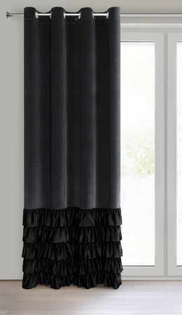 ZASŁONA GOTOWA DANI 140 X 250 CM CZARNY