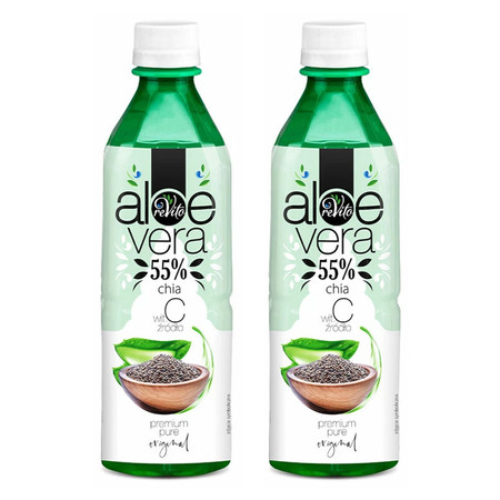 Zestaw 2x Napój aloesowy z chia 500 ml