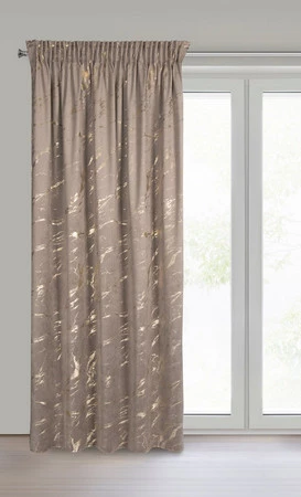 ZASŁONA GOTOWA MOLLY NA TAŚMIE 140 X 270 CM BRĄZOWY