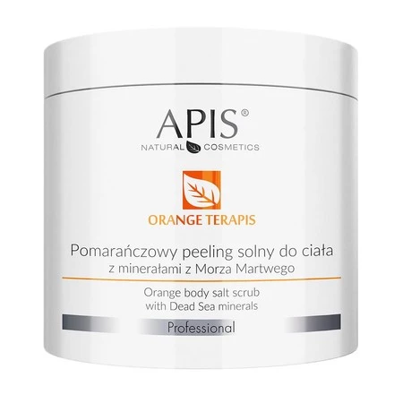 Orange Terapis pomarańczowy peeling solny do ciała z minerałami z Morza Martwego 700g