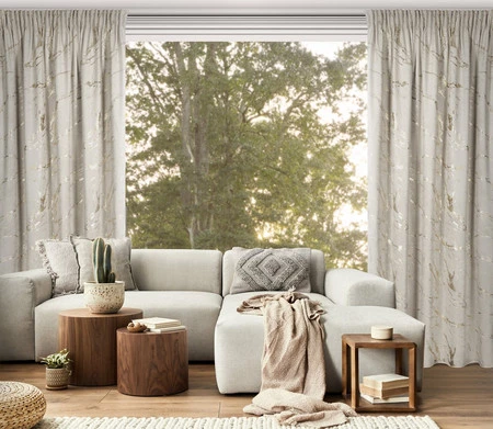 ZASŁONA GOTOWA MOLLY NA TAŚMIE 140 X 270 CM BEŻOWY