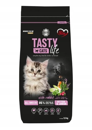 Tasty Cats Life Karma dla kociąt z królikiem 1,5 kg