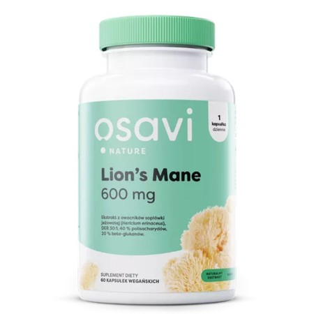 Osavi Lion's Mane, 600mg - 60 kaps