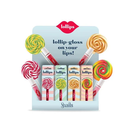 Snails, Lollips Caramel Candy, Brokatowy błyszczyk do ust dla dzieci, 3 ml