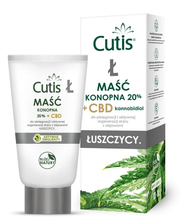 Cutis Ł - ŁUSZCZYCA maść konopna 20% + CBD 120 ml