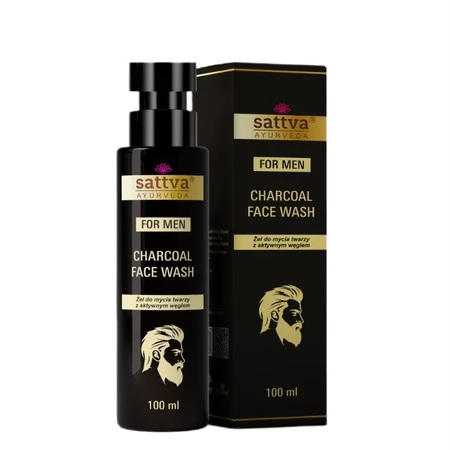 Sattva For Men Żel do mycia twarzy Charcoal Facewash 100 ml