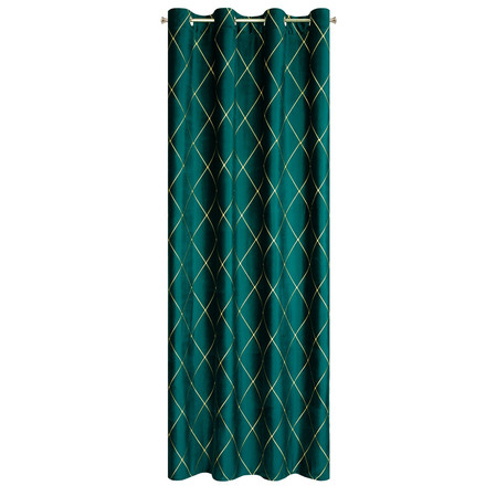 ZASŁONA DEKORACYJNA PIERRE CARDIN MARGO 140 X 250 CM TURKUSOWY