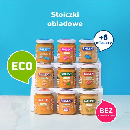Smileat, BIO Słoiczek z kurczakiem i ryżem 6m+, 230 g