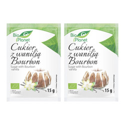 Zestaw: 2x CUKIER Z WANILIĄ BOURBON BIO 15 g - BIO PLANET