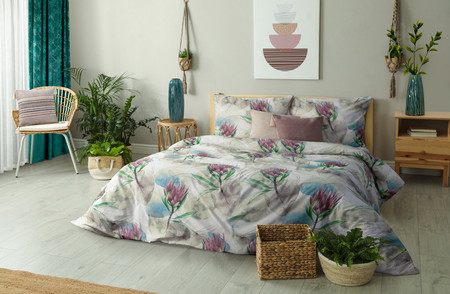 Poszewka Boho 5 45 x 45 cm, Pudrowy Róż
