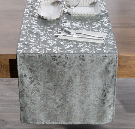 OBRUS SIMONA 40 X 140 CM SREBRNY