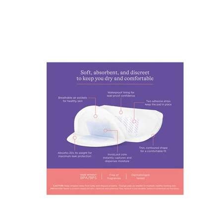 Lansinoh, Wkładki laktacyjne jednorazowego użytku, 100 szt.