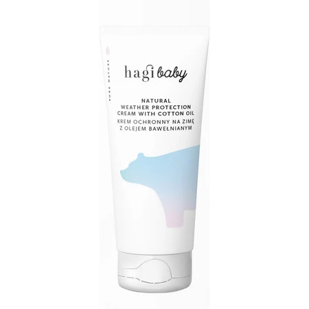 Hagi Baby, Naturalny krem ochronny na zimę z olejem bawełnianym - 50 ml