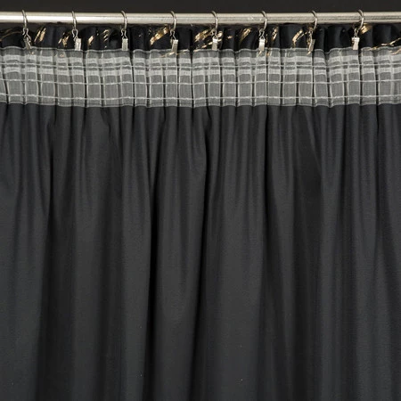 ZASŁONA GOTOWA MOLLY NA TAŚMIE 140 X 270 CM CZARNY