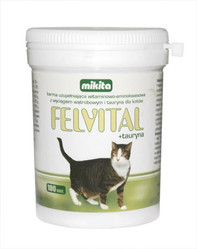 MIKITA FELVITAL + TAURYNA 50g Witaminy dla kota 100tabl.