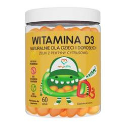 MyVita Żelki Witamina D3 z pektyny cytrusowej 60 sztuk