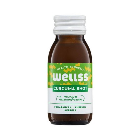 Wellss Shot Kurkuma. Pomarańcza, kurkuma i acerola 60 ml