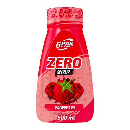 6PAK SYRUP ZERO 500ml smak malina
